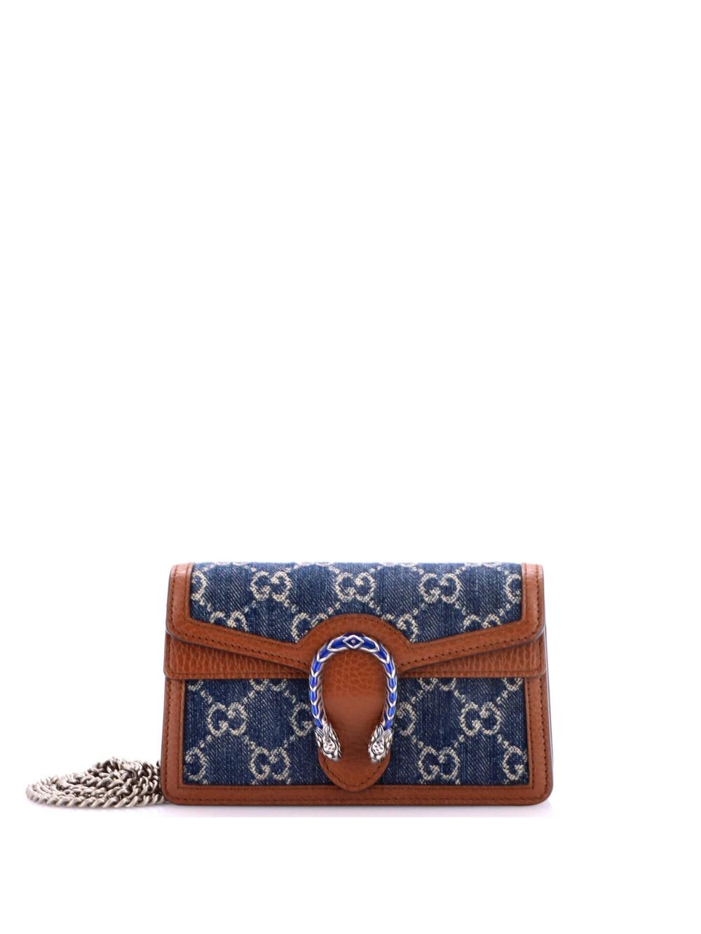 Gucci Dionysus Bag Gg Denim Super Mini #364762G11B